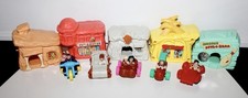1993 McDonald's Flintstones Happy Meal Full Set - Vehicles  Buildings.