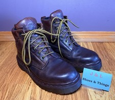 Vtg Dr Martens Men s Size 5 W7 8283 6 Eyelet Brown Leather Boots England