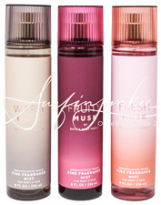 Bath  Body Works Warm Fruity Fresh Musk Fragrance Body Mist Spray Splash 8oz 3p