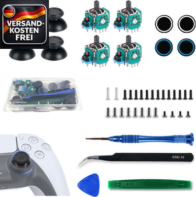 4er Set TMR Joysticks für PS5 Controller - Präzise, verschleißfrei, langlebig