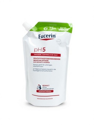 2x Beiersdorf Eucerin  pH5 750ml Feuchtigkeitsbewahrende Waschlotion trockene