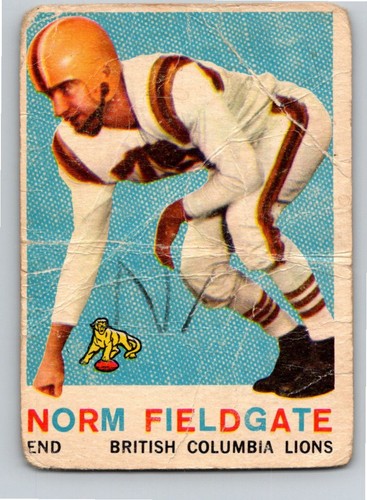 Norm Fieldgate #16 1959 Topps CFL card