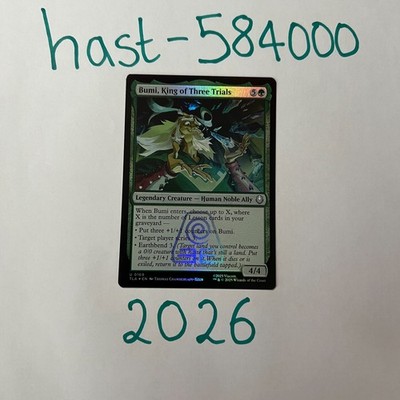 Bumi, King of Three Trials 169 FOIL - TLA - The Last Airbender MTG