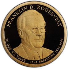 2014-S Proof Franklin D. Roosevelt Presidential Dollar 1$