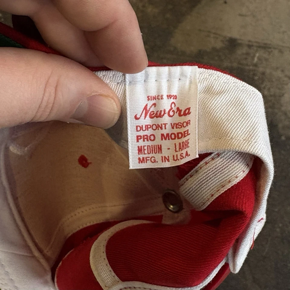 Gorra gorra vintage Cincinnati Reds New Era Snapback años 90 mezcla de lana modelo profesional nueva Foto 4 de 4