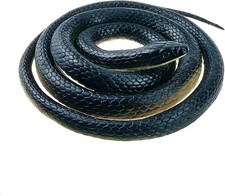 Realistic Rubber Fake Snake Toy 50 Inch Mamba for Garden Props  For Practical J