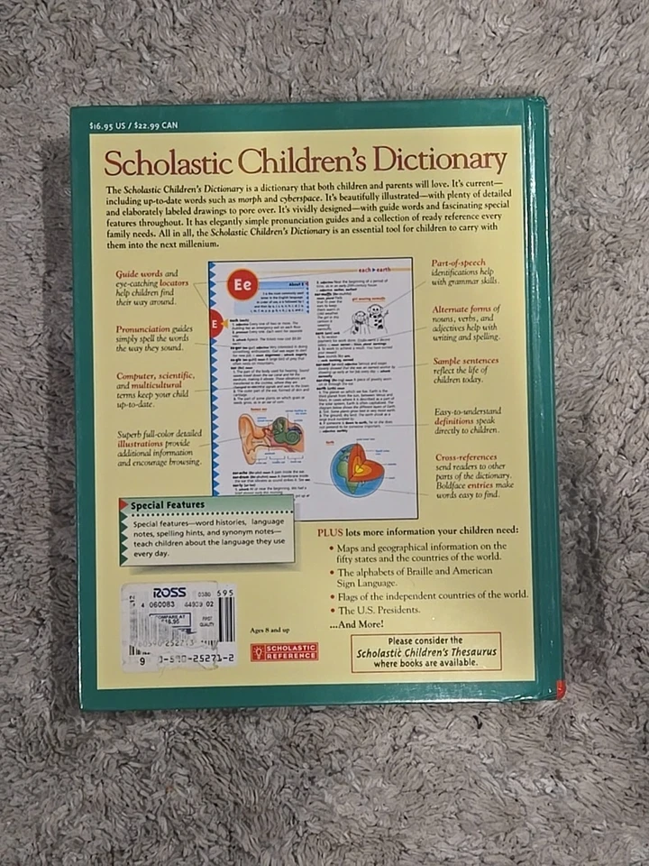 Scholastic Children's Dictionary Revised 1996 - Image 4 of 4