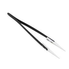 Anti-Static Ceramic Tweezers ESD Heat Resistant Insulated Pointed Tip Pliers-