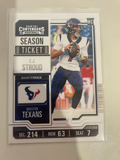 C.J. Stroud 2023 Contenders Rookie Season Ticket RC #40 Texans