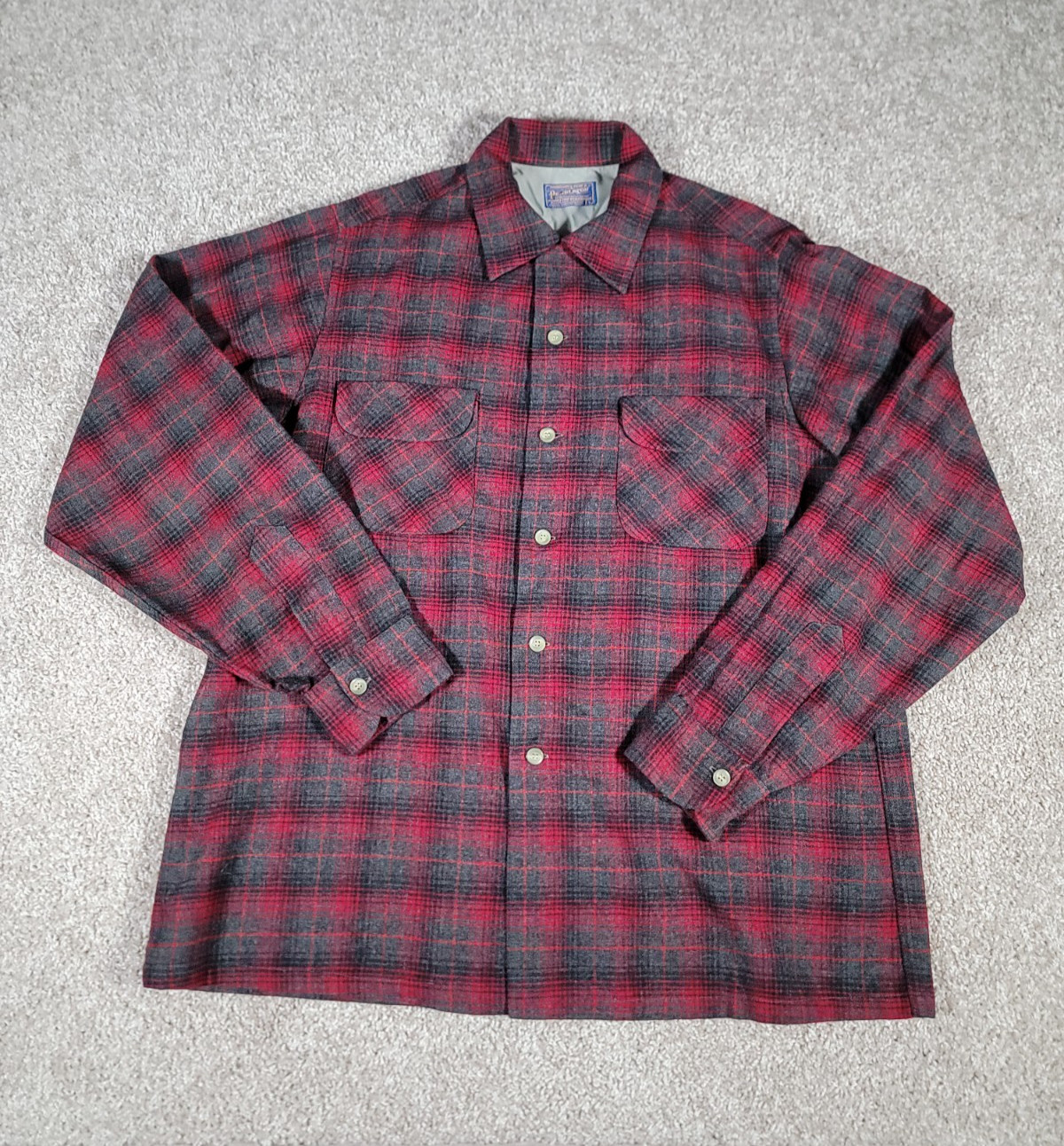 Vintage 60s Pendleton Loop Collar Rockabilly Shad… - image 2