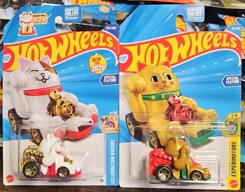 Hot Wheels FELINE LUCKY 2026 (Green & Gold) FELINE LUCKY (Red