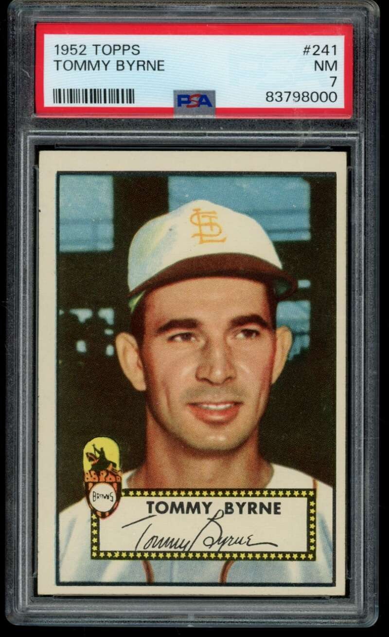 1952 Topps #241 Tommy Byrne PSA 7 St. Louis Browns (8000)