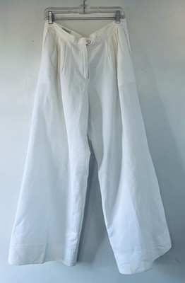 Vintage Dries Van Noten 1990s Y2K Wide Leg High Rise Pants