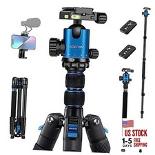 Tripod for Camera, 81" Aluminum Camera Tripod, 83" DSLR Tripods Blue