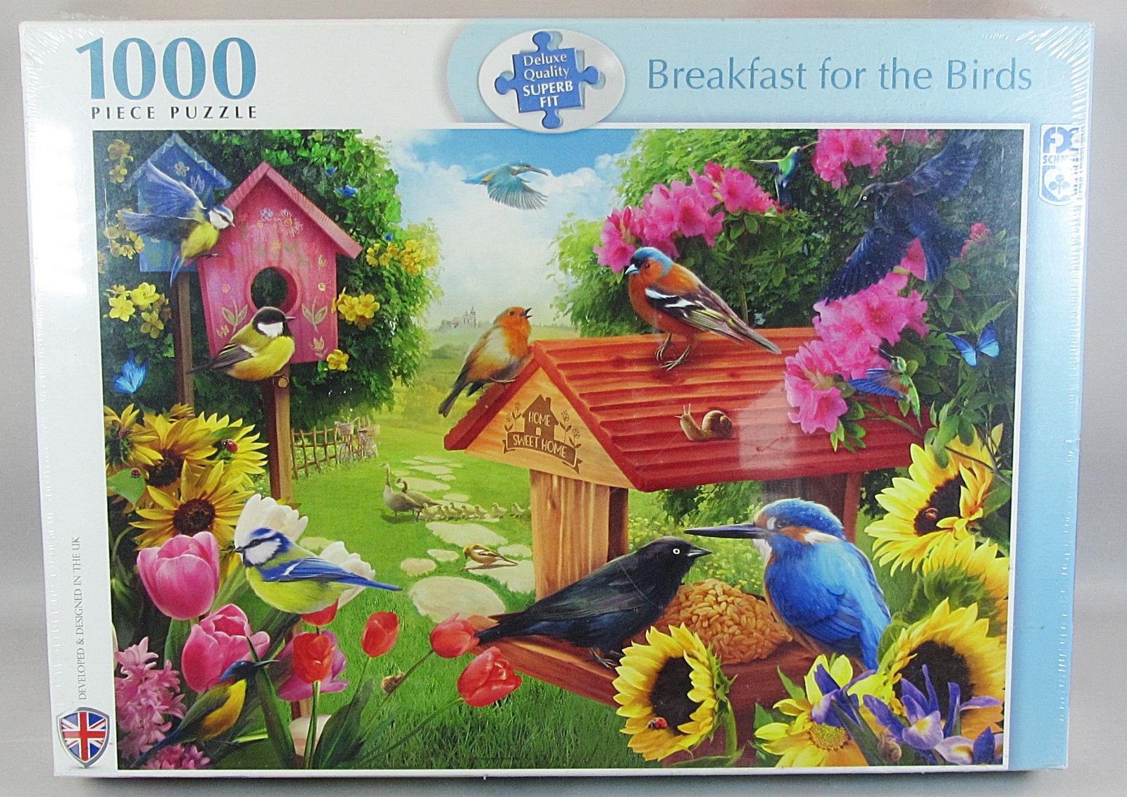 FX Schmid 1000 Piece Jigsaw Puzzle  Breakfast for the Birds #11008097 SEALED