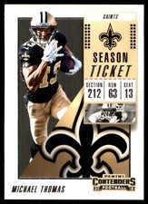 Michael Thomas 2018 Panini Contenders #34 Saints NFL READ FREE SHIP AutographDen