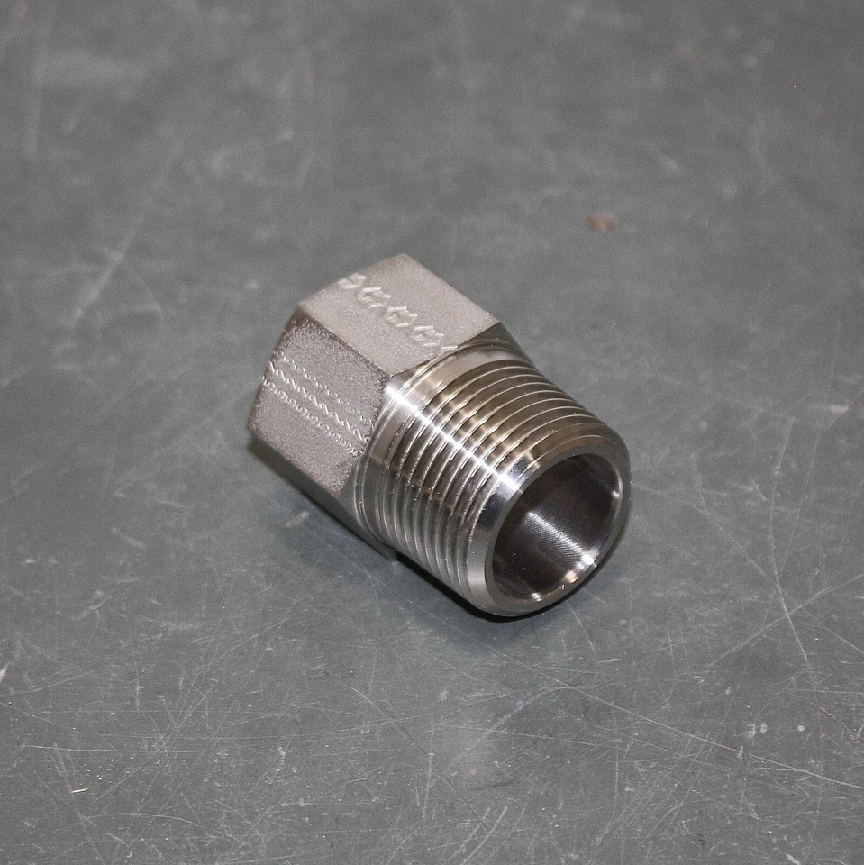 Adaptador Redutor Parker 1X3/4PTR34MSS, 1" BSPT x 3/4" BSPP, 316 Aço Inoxidável - Imagem 2 de 4