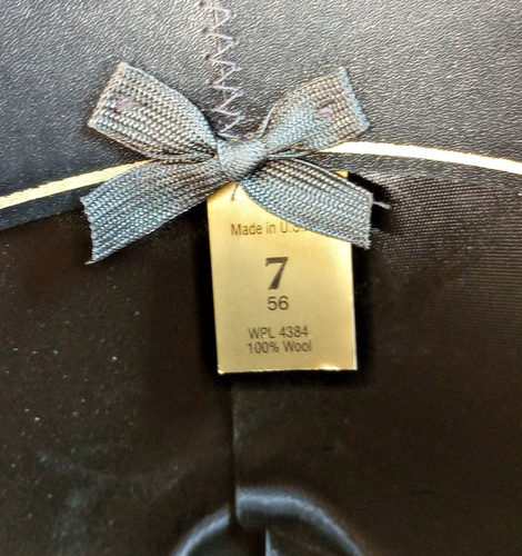 Vintage MHT Cowboy Hat Size 7 Black Western wool USA Master Hatters Of Texas - Picture 13 of 13