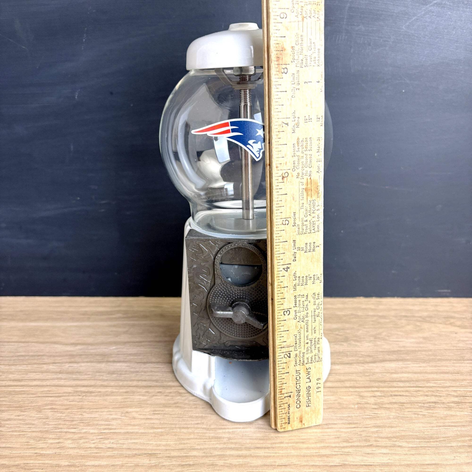 New England Patriots candy dispenser gumball machine bank