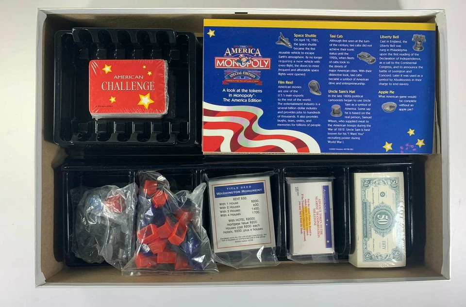 The AMERICA Special Edition 2002 Monopoly Game BRAND NEW SHRINK WRAP INSIDE BOX - Image 2 of 4