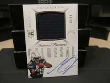 National Treasures Rookie Autograph Jersey Chargers Melvin Gordon 30/99  2015