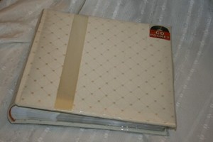 Pioneer Ivory Fabric Diamond Wedding Album Archival Photo Safe