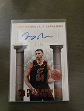 2017-18 Panini Cornerstones Pillars of Power /75 Larry Nance Jr #PP-LNJ Aut