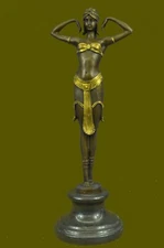 ART DECO CHIPARUS ILLUSION OF VIRTUE HOT CAST BRONZE STATUE FIGURE GIRL ARTWORK