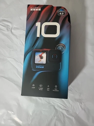 GoPro HERO10 23 MP Action Camera - Black (CHDHX-101-TH) Brand New