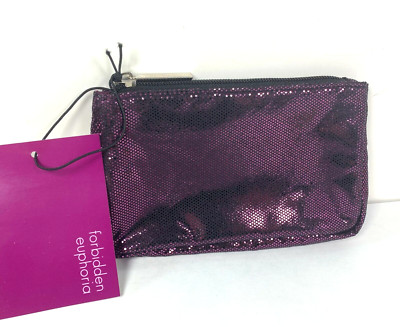 Forbidden Euphoria Gift Pouch by Calvin Klein Cosmetic Clutch Travel Bag Purple 