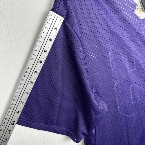 NBA LAKERS Jersey #48 MLB Style Adult Sz (M) Embroidered Purple Mesh Buttoned - Picture 6 of 14