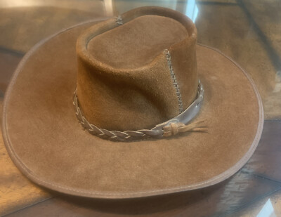 San Zemo leather cowboy hat L NEW‎ San Zeno Leather Cowboy Hat with Feathers medium | eBay main image 3