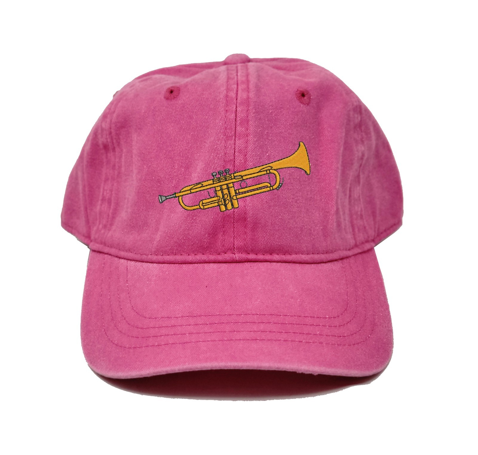 Trumpet embroidered cap hat, gift for music lover, trumpet design cap hat