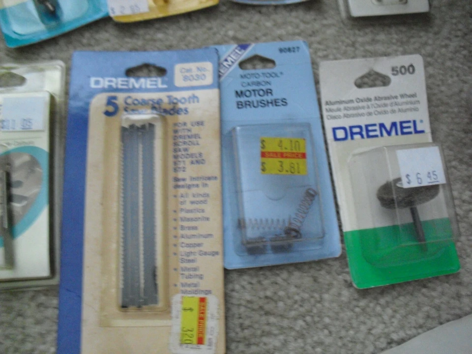 Lot of 14 NEW Dremel Bits Collets Diamond Points Grinders and More NIP - Image 3 of 3