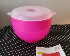 Ecolution Micro-Pop Silicone Popcorn Popper Microwave Bright Pink  NEW