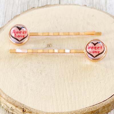 Sweet Romance hair prong Bat Hair Prong Silver Wings Hair Accessories Hair Clip Rose  main image 4