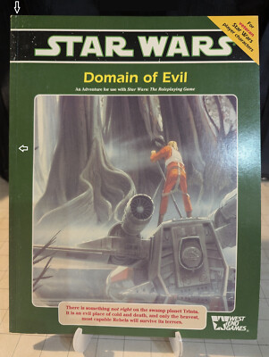STAR WARS RPG / DOMAIN OF EVIL / NOT Reprint / VFine / Never used