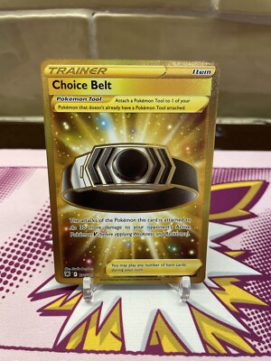 Choice Belt 211/189 Gold Holo Full Art Secret Rare Pokemon Astral Radiance | eBay Choice Belt 211/189 Gold Holo Full Art Secret Rare Pokemon Astral Radiance | eBay