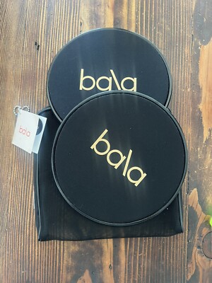 New Bala Pink Black 7” Aerobic Exercise Workout Slider Discs W