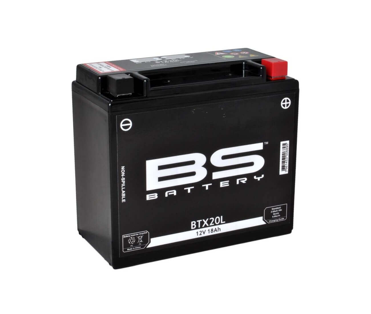 Batterie BTX20L-BS 300610 pour Moto XLH Sportster et M2 S3 Thunderbolt X1