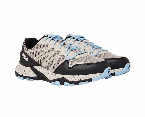 Fila Quadrix Women's Trail Running Hiking Shoes Beige Black 8 New - 第 3/4 張圖片