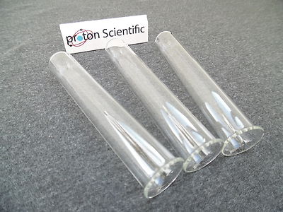 Glas Reagenzgläser 3 x Kimble Marke 16 mm x 100 mm mit Felgen (3er Pack)