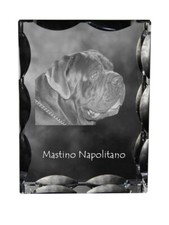 Mastino Napoletano, Mastino Neapolitano - Cristallo Con Un'immagine Di Cane, Gla