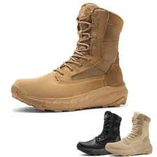 NORTIV 8 Men's Tactical Military Boots Lightweight Hiking Boots Wide Size 6.5-14