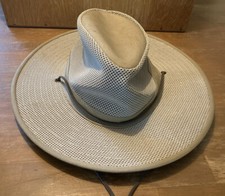 VTG Henschel Hat Company | SZ MED Safari Packable Hat-KHAKI- MADE IN USA EUC
