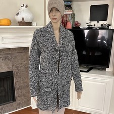 NWT Eileen Fisher Organic Cotton Chenille Boyfriend Cardigan Size L MSRP 388