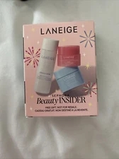 Sephora Beauty Insider Birthday LANEIGE Water Bank, Lip Sleeping Mask, Toner NIB