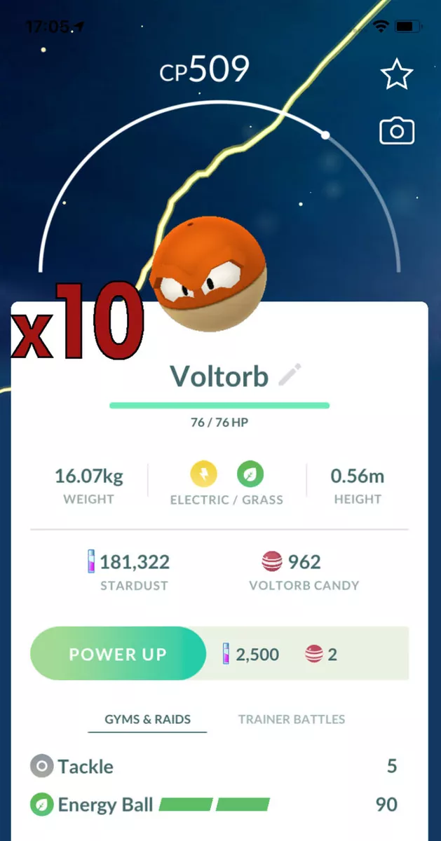 Pokemon TRADE - 10x Voltorb Hisui Trade !! Good Chance of Lucky