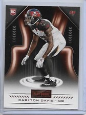 2018 Panini Playbook Carlton Davis Orange Parallel Card