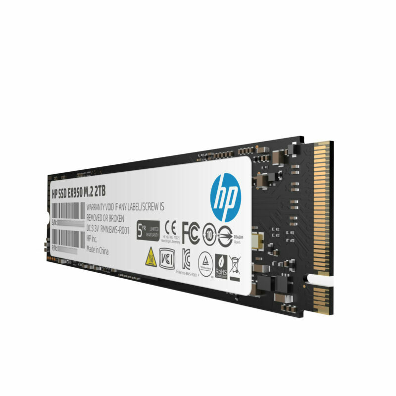 HP EX950 2TB 2280 PCIe x4 NVMe TLC 3D NAND Internal SSD
